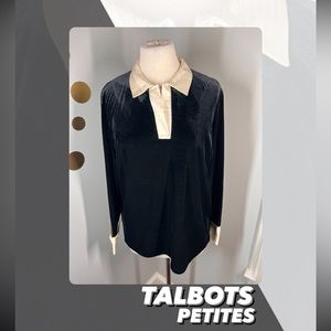 NWT Talbots Petites Velvet Tunic